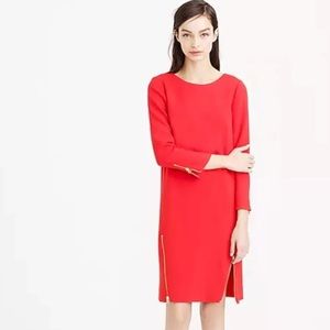 Half Sleeve Red Mini Dress